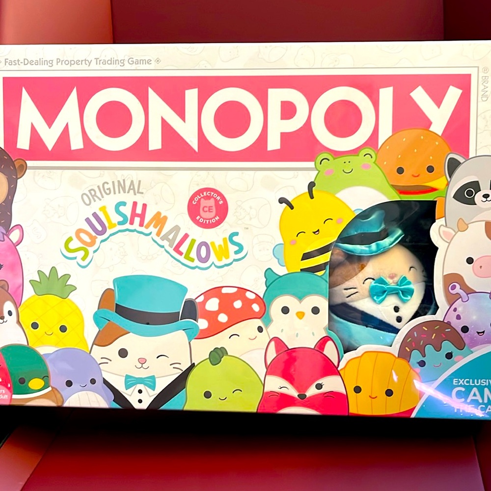 NWT MONOPOLY: Original Squishmallows Collector's Edition Game - Family Fun!